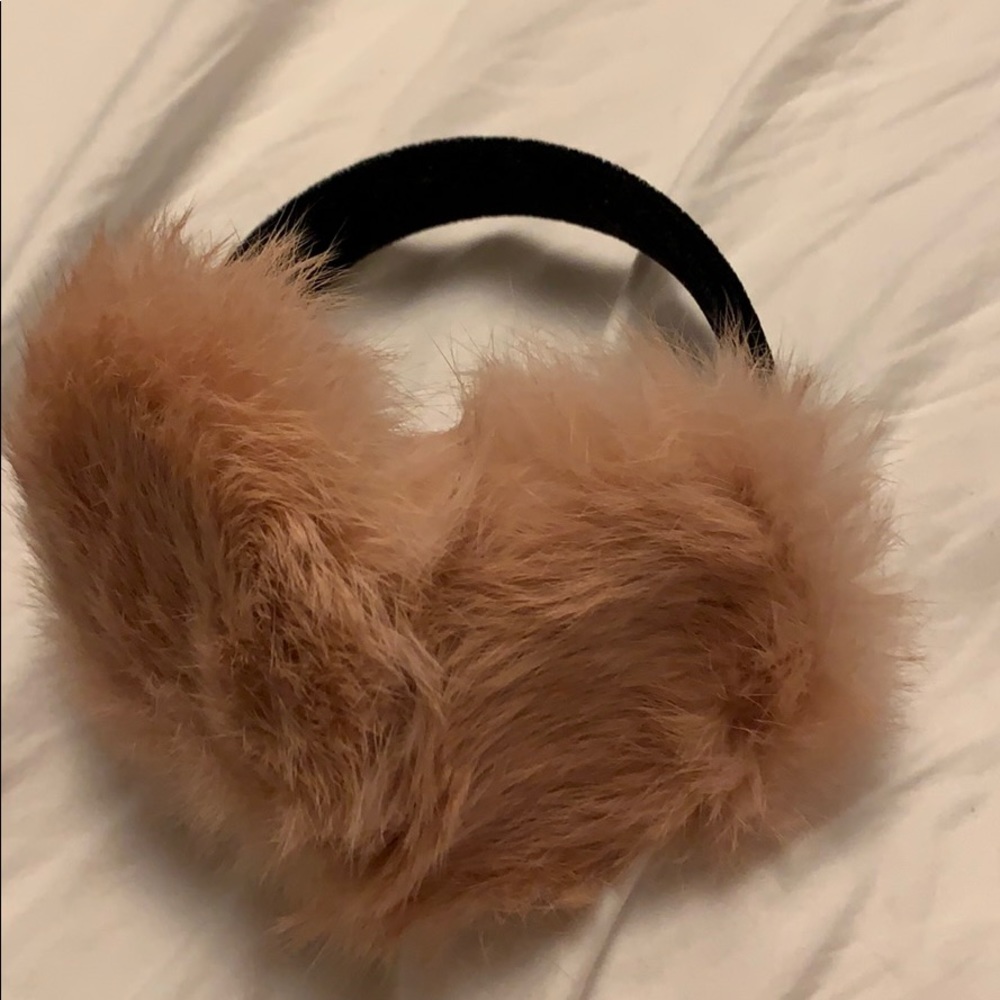 100% Real rabbit fur earmuffs